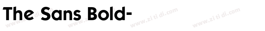 The Sans Bold字体转换 The Sans Bold字体转换